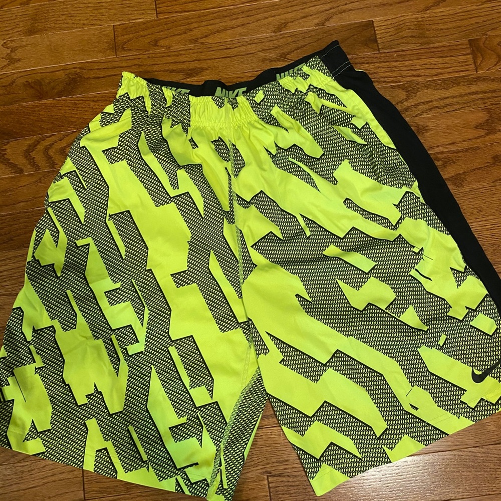 Neon Yellow Nike Shorts